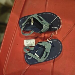 Place Kids Navy and Light Blue Flip Flops